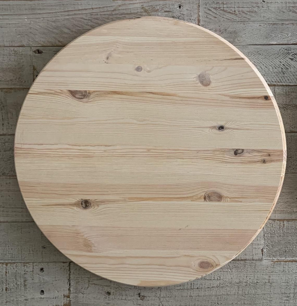 24" Solid Pine Round