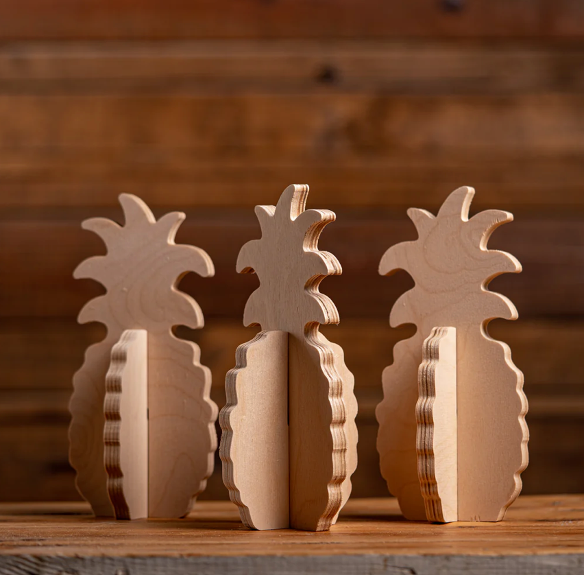 Bulk Buy 10 sets of (3) Slotted Pineapples