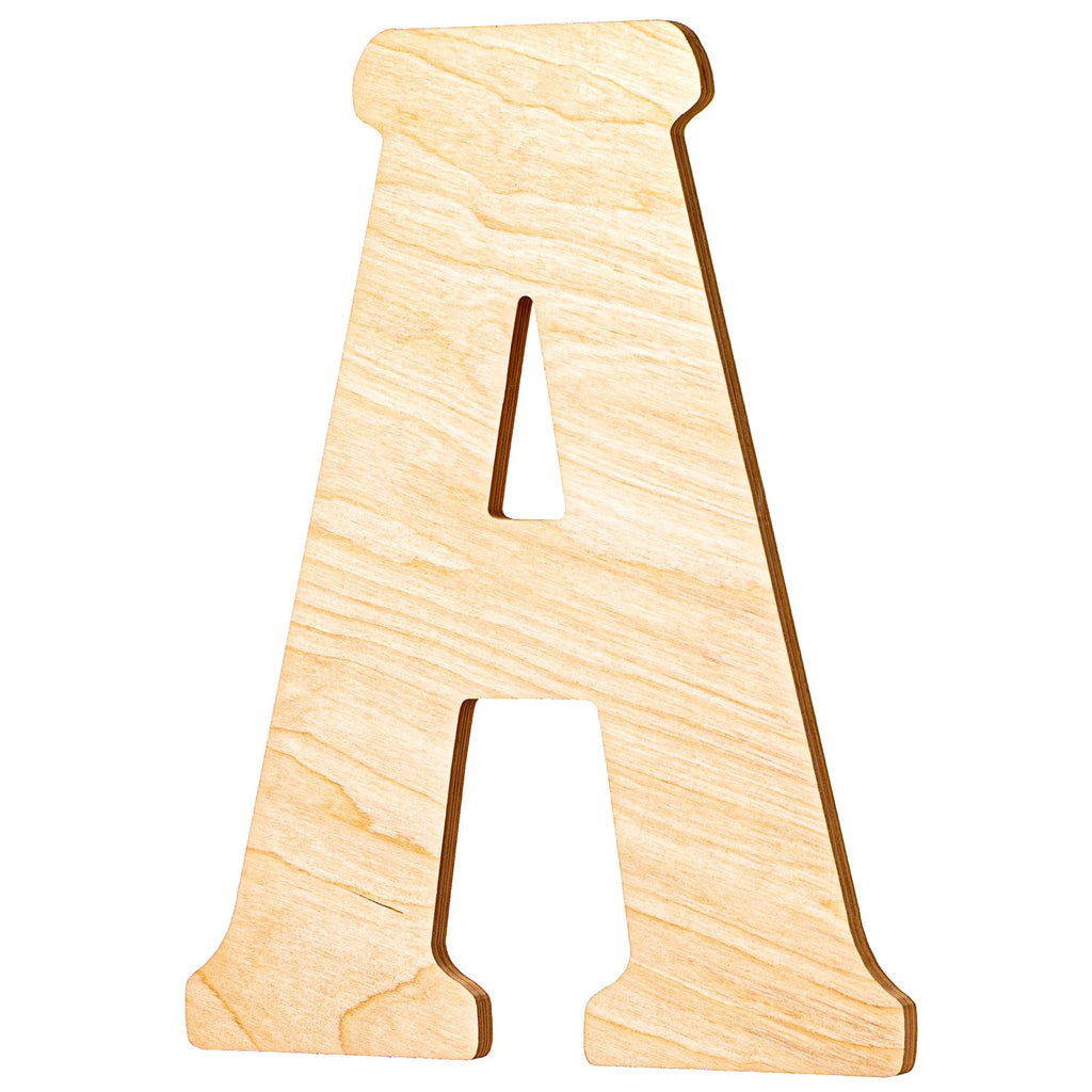 Vintage Unfinished Wood Letters - 23" Tall