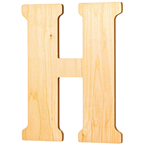 Vintage Unfinished Wood Letters - 23" Tall