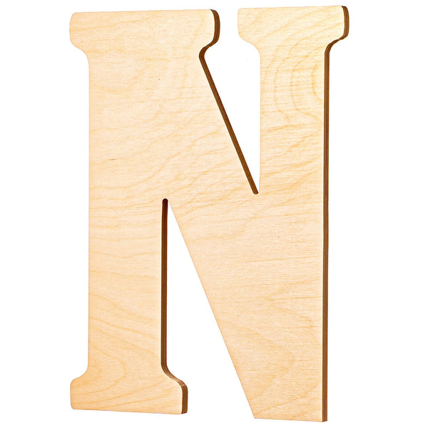 Vintage Unfinished Wood Letters - 23" Tall