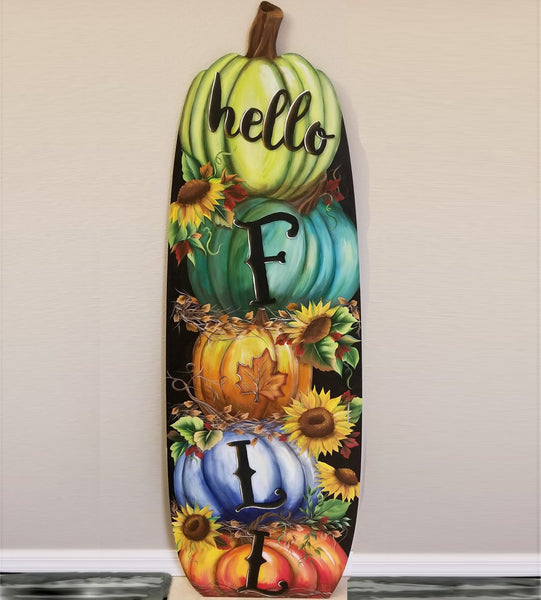 57" Tall Pumpkin Porch Sign