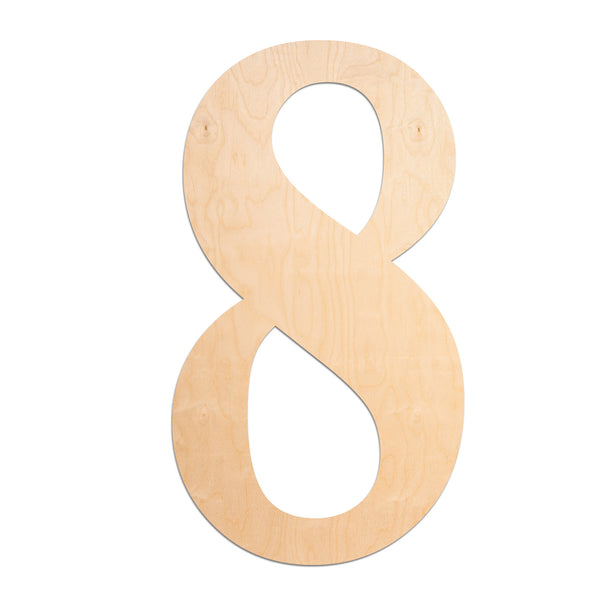 Vintage Unfinished Wood Letters - 23" Tall