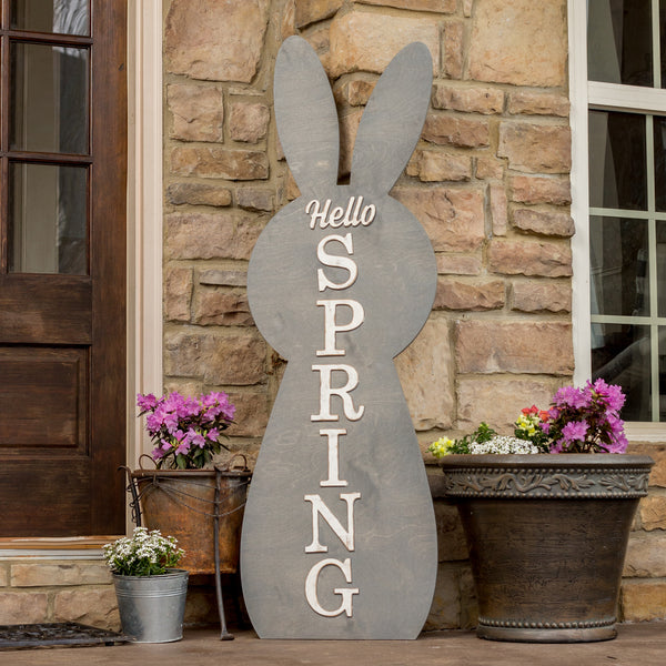 57" Tall Bunny Porch Sign