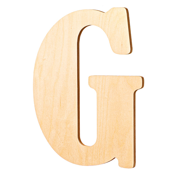 Vintage Unfinished Wood Letters - 18" Tall