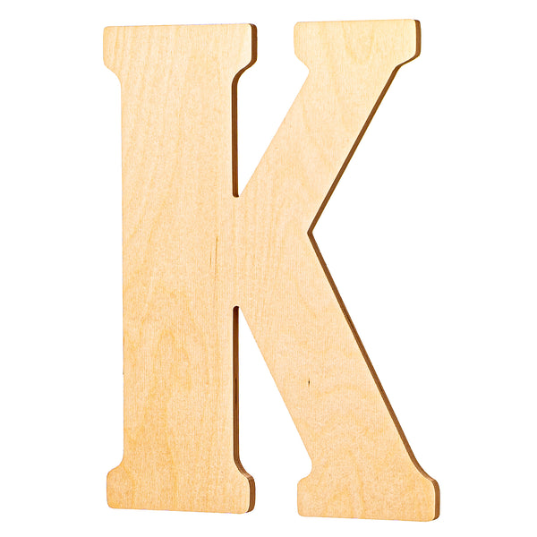 Vintage Unfinished Wood Letters - 18" Tall