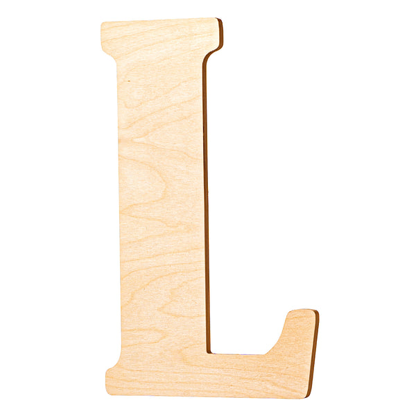 Vintage Unfinished Wood Letters - 18" Tall