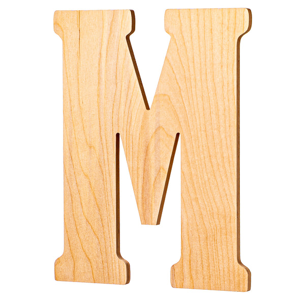 Vintage Unfinished Wood Letters - 18" Tall