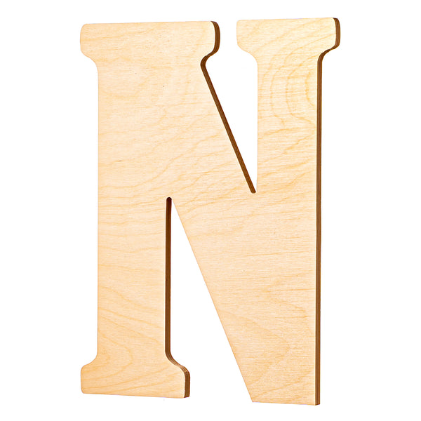Vintage Unfinished Wood Letters - 18" Tall