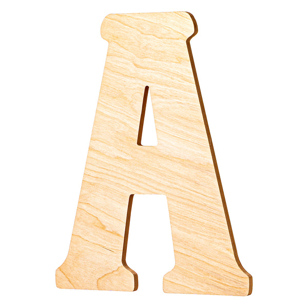 Vintage Unfinished Wood Letters - 18" Tall