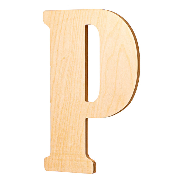 Vintage Unfinished Wood Letters - 18" Tall