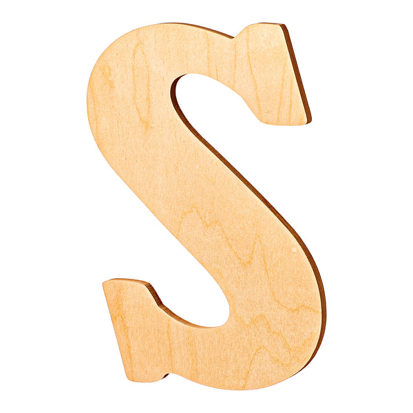Vintage Unfinished Wood Letters - 18" Tall