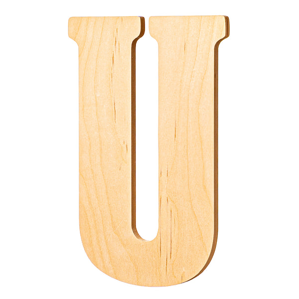 Vintage Unfinished Wood Letters - 18" Tall