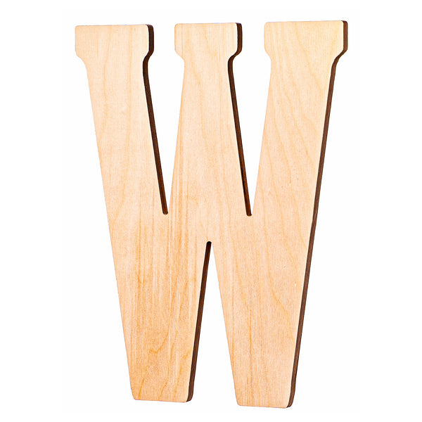 Vintage Unfinished Wood Letters - 18" Tall