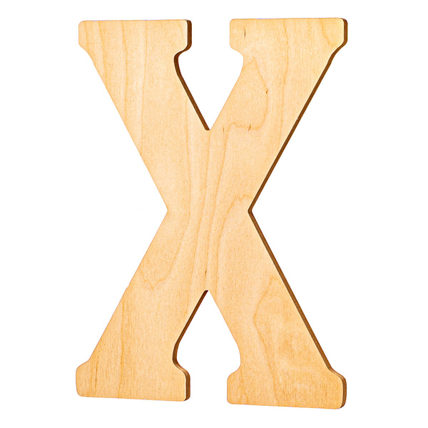 Vintage Unfinished Wood Letters - 18" Tall