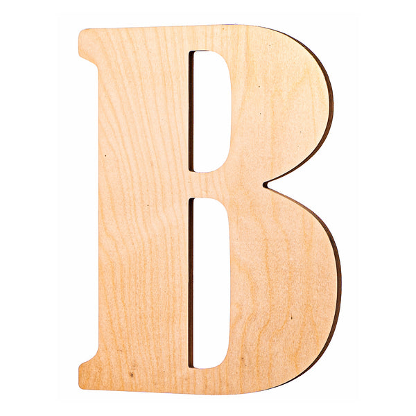 Vintage Unfinished Wood Letters - 18" Tall