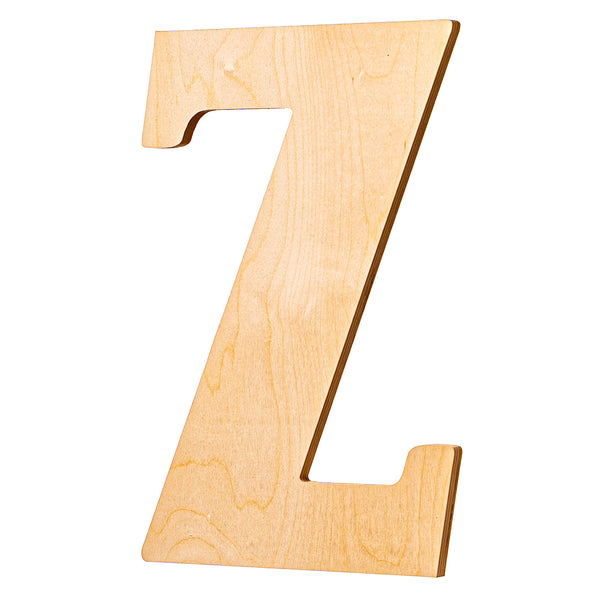 Vintage Unfinished Wood Letters - 18" Tall