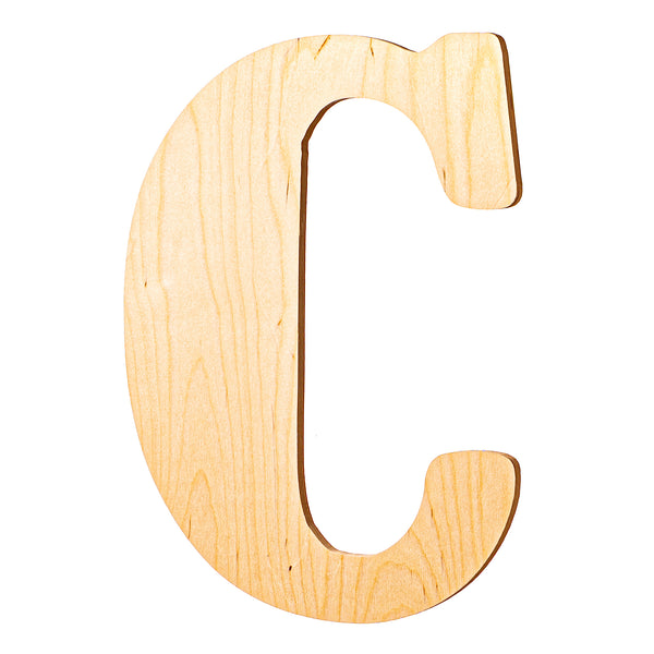 Vintage Unfinished Wood Letters - 18" Tall
