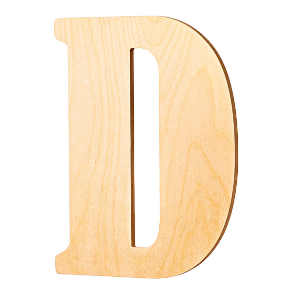 Vintage Unfinished Wood Letters - 18" Tall