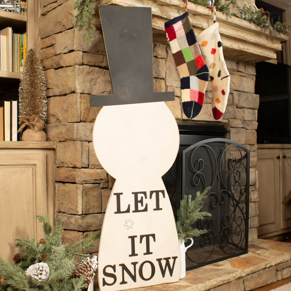Snowman Porch Sign