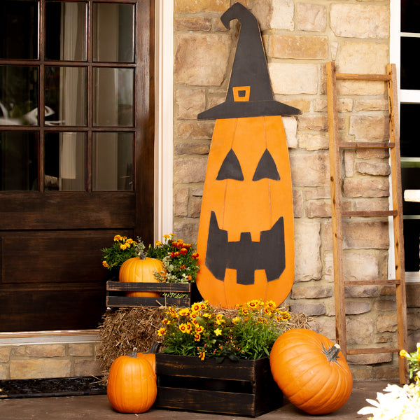 57" Tall Jack O Lantern Porch Sign