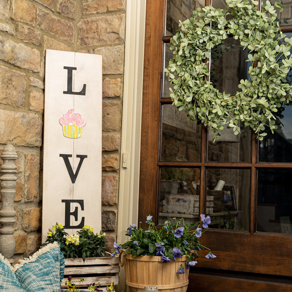 Plywood Porch Sign