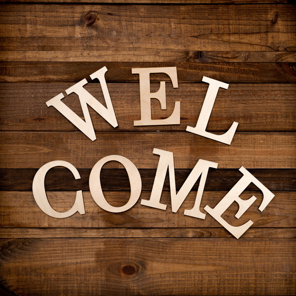 Laser Cut "Welcome" Word Pack