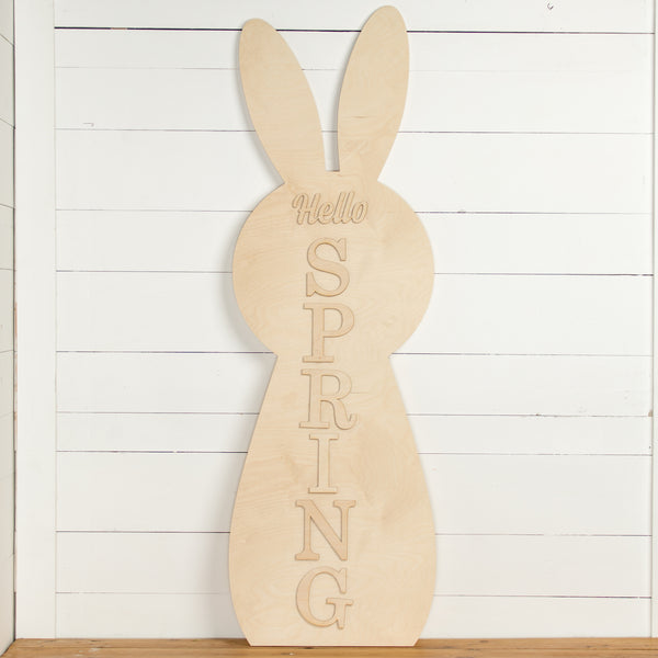 57" Tall Bunny Porch Sign