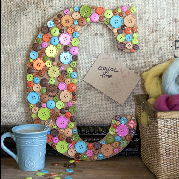 Vintage Unfinished Wood Letters - 18" Tall