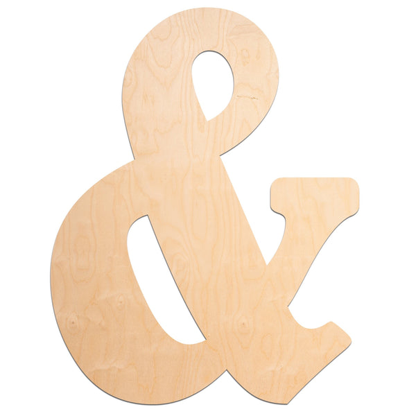 Vintage Unfinished Wood Letters - 23" Tall