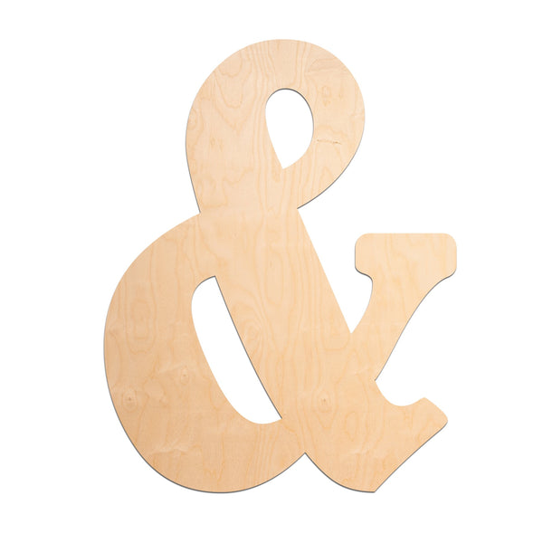 Vintage Unfinished Wood Letters - 18" Tall