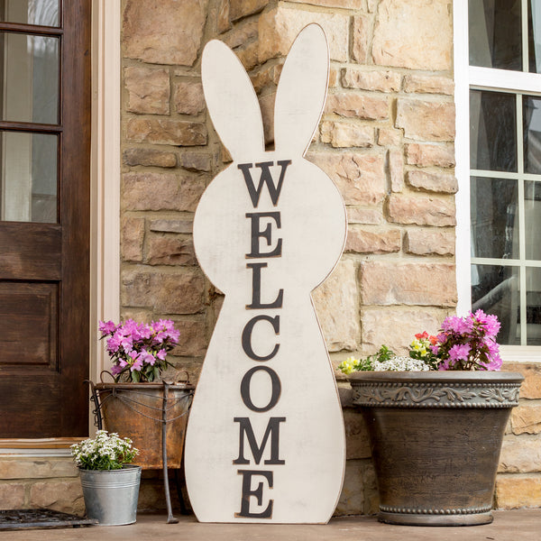 57" Tall Bunny Porch Sign
