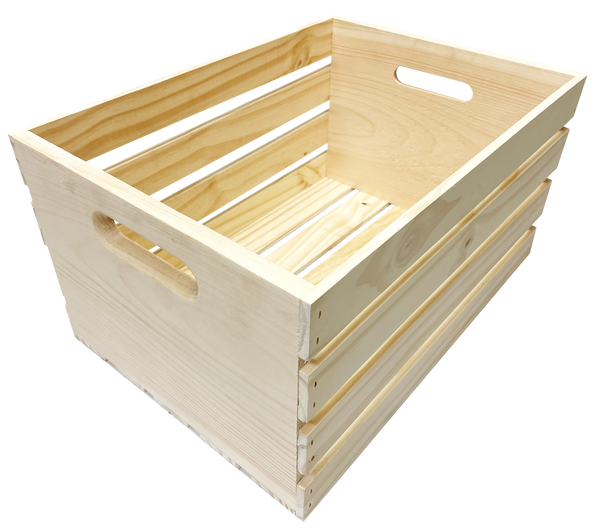Large Solid Wood Crate