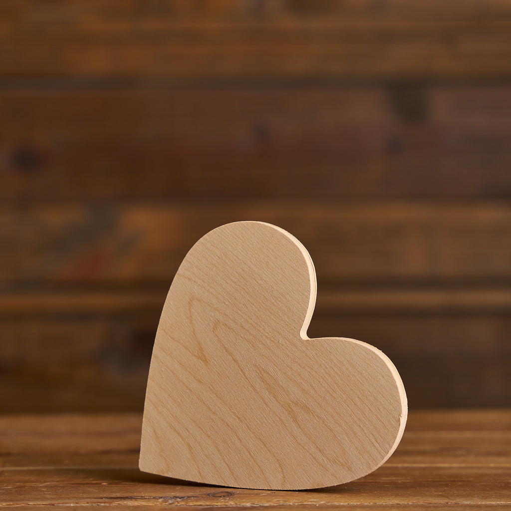 Small Wooden Chunky Heart  Heart crafts, Valentine wood crafts, Wood heart  crafts
