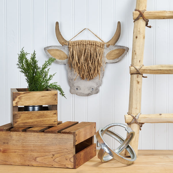 Fiber Art Highland Cow