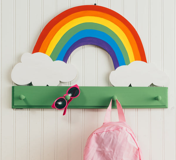 Rainbow Plaque w/clouds