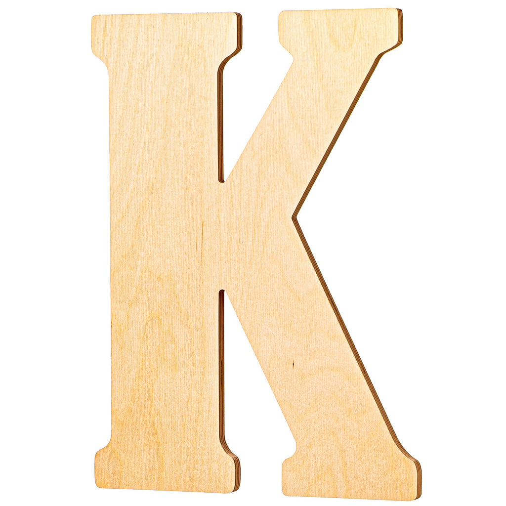  4 Inch 94 Pieces Wooden Letters Unfinished Wood