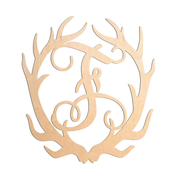 Antler Vine Monogram - 19.5” Inches Tall