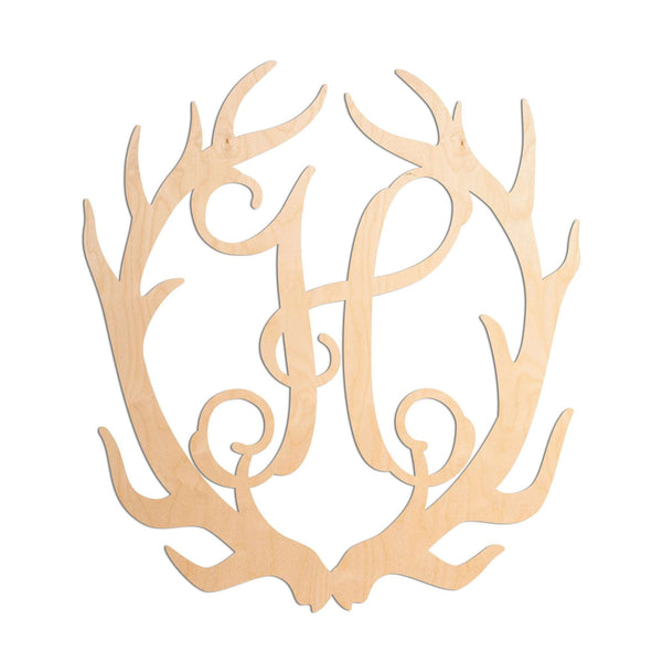 Antler Vine Monogram - 19.5” Inches Tall