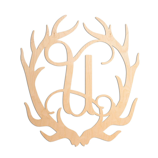 Antler Vine Monogram - 19.5” Inches Tall