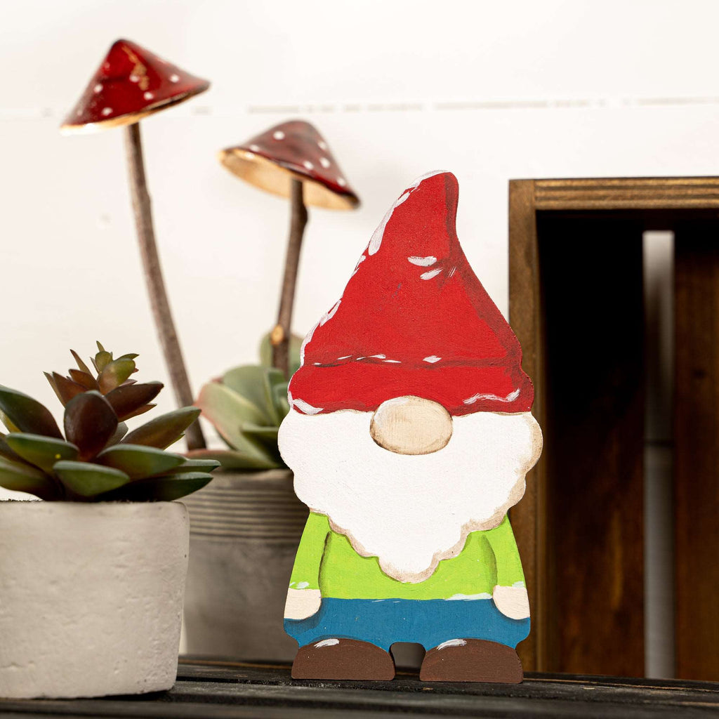 Buy Gnome Statue Wood Cutout, Wooden Shape, Unfinished Craft