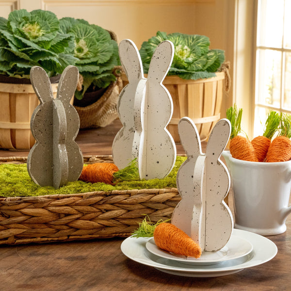 Slotted Bunnies - Set of 3