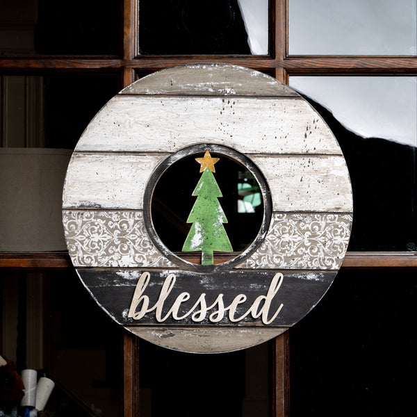 Shiplap Circle Wreath Base