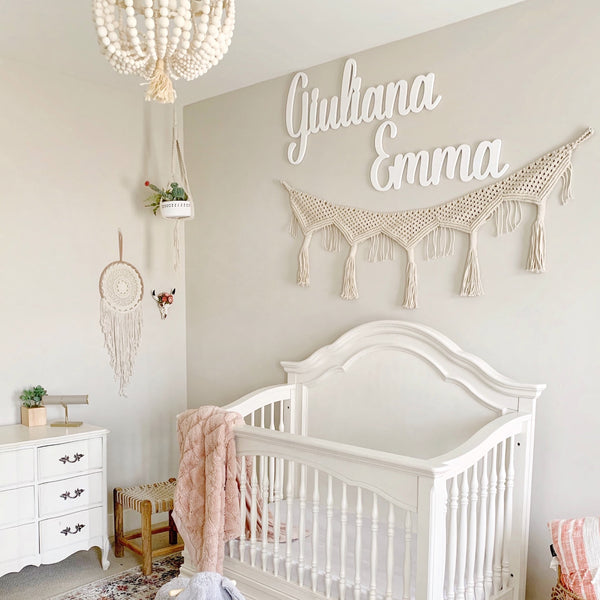 Huge First and Middle Name Decor - 2 Font Styles