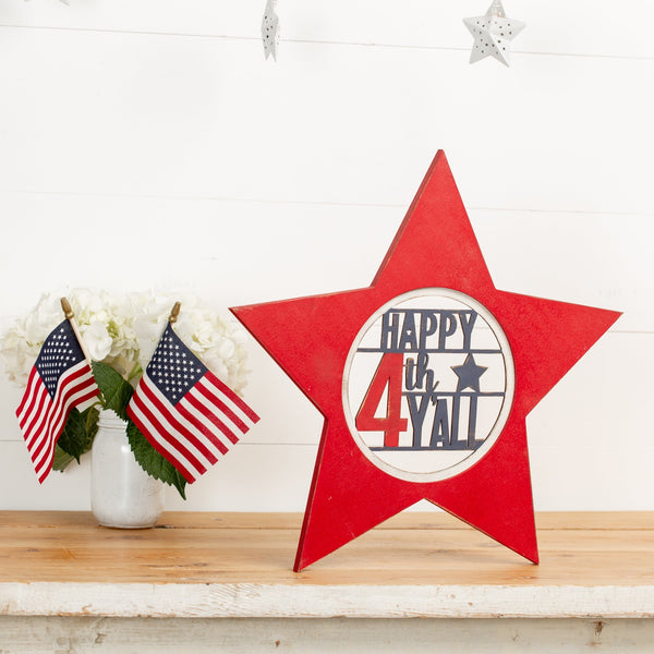 Laser Insert - Happy 4th Y'all
