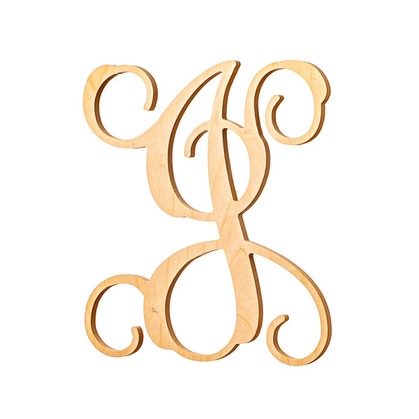 Vine Wood Letters - 19.5" Tall