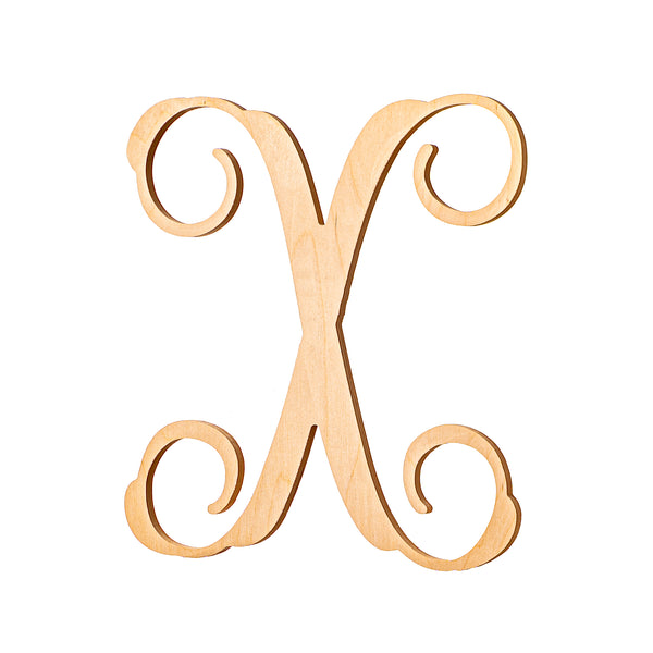 Vine Wood Letters - 13" Tall