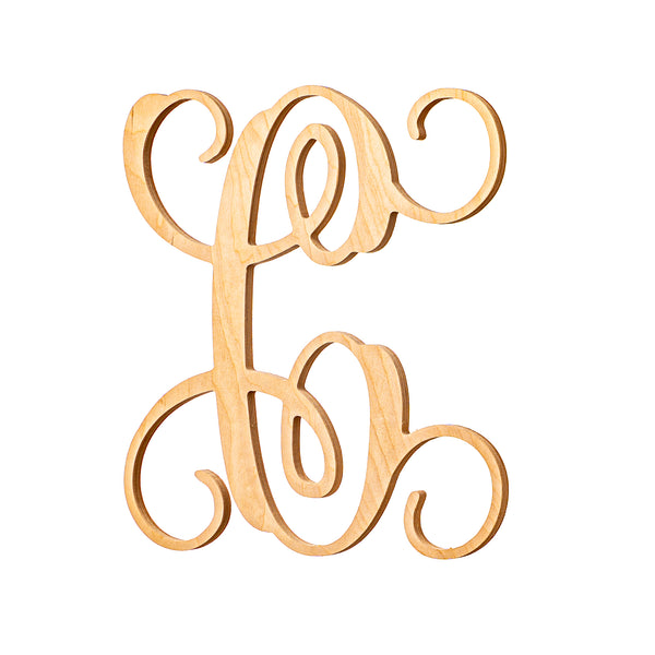 Vine Wood Letters - 13" Tall