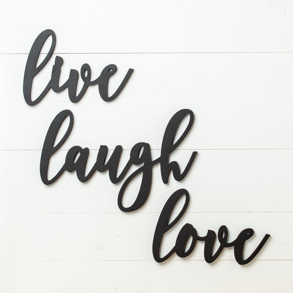 Words on Walls "Live Laugh Love"