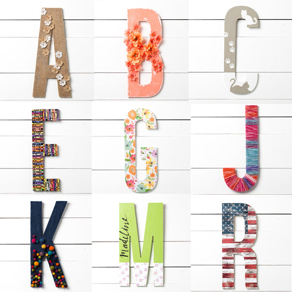 Market Wood Letters - 18" Tall